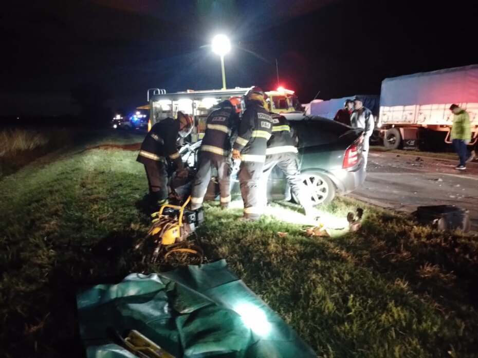 Dos heridos tras un choque en Ruta 188