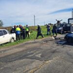 Choque frontal en Ruta 205: dos heridos y un auto dado a la fuga