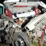 Impactante choque entre dos camiones en Ruta 205: sin víctimas por milagro