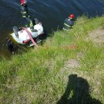 Accidente en Ruta 226: un automóvil cayó al canal Jauretche
